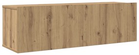 vidaXL Σετ επίπλου τηλεόρασης 6 pcs Καφέ 200 x 30 x 30 cm Μοριοσανίδα