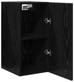 vidaXL Μονάδα Τηλεόρασης με ράφι Άλλο 2 pcs Μαύρη δρυς Επεξεργασμένο ξύλο