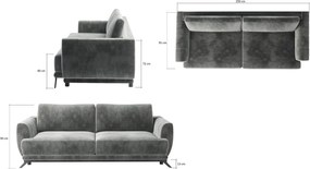 Σετ σαλονιού Megis-Petrol - 0.00Χ0.00Χ0.00cm