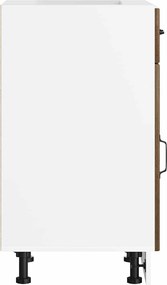 vidaXL ντουλάπι βάσης κουζίνας Lucca Καφέ Δρυς κατασκευασμένο ξύλο