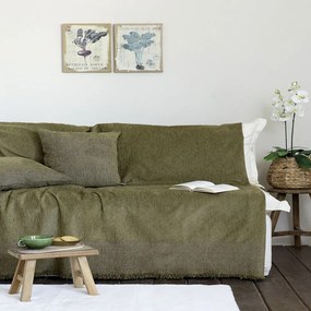 Ριχτάρι Plain Green Nima Two-seater 180x240cm Chenille