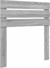 vidaXL Κεφαλάρι Γκρίζο Σονομα 80 cm Επεξεργασμένο ξύλο