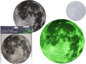 Αυτοκόλλητο Τοίχου Που Φωσφορίζει Σελήνη 19.3cm