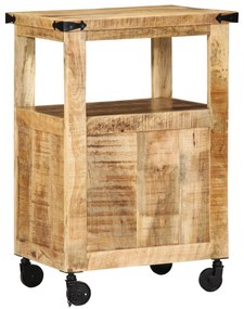 vidaXL Καρότσι Κουζίνας 55x40x80 cm Μασίφ Ρουστίκ Ξύλο Μάνγκο