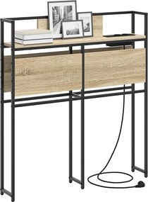 vidaXL Κεφαλάρι Αποθήκης με ράφι Sonoma Δρυς 98 cm Επεξεργασμένο ξύλο