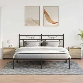 VidaXL Κομοδίνα 2 Τεμ. Sonoma Δρυς 45x34x44,5 εκ. από Επεξ. Ξύλο