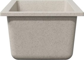 vidaXL Σιντρινο κουζίνας Μπεζ 21 x 44 x 14 εκ. Γρανίτης