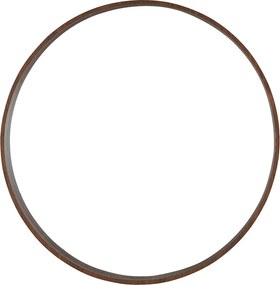 Διακοσμητικός Καθρέφτης Τοίχου (Φ80) Spitishop Messina Walnut