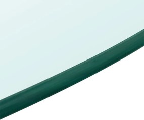 vidaXL Επιφάνεια Τραπεζιού Στρογγυλή 900 χιλ. από Ψημένο Γυαλί