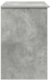 vidaXL Γραφείο Γκρι σκυροδέματος 90 x 49.5 x 75 εκ. Επεξεργασμένο ξύλο