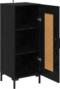 vidaXL Πλαϊνό γραφείο Olden Μαύρη Οξυά 34,5 x 34 x 90 εκ.