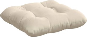 vidaXL Μαξιλάρια καθισμάτων 4 pcs Μπεζ 40 x 40 cm Ύφασμα Μικροΐνας