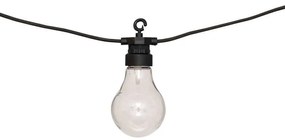 Διακοσμητική γιρλάντα με 10 led φωτάκια Karivan pakoworld σε μαύρη απόχρωση 490x12x6εκ