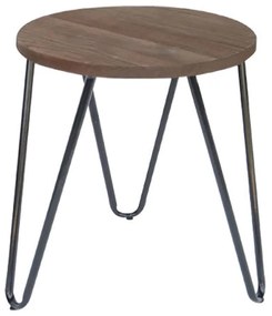 LARA ΣΚΑΜΠΟ 46εκ. ΜΕΤΑΛΛΟ/ΞΥΛΟ K/D 40X38X46/Φ33εκ. ZITA PLUS 40X38X46/Φ33εκ.