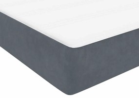 ΚΡΕΒΑΤΙ BOXSPRING ΜΕ ΣΤΡΩΜΑ ΣΚΟΥΡΟ ΓΚΡΙ 140X210 ΕΚ. ΒΕΛΟΥΔΙΝΟ 3316402