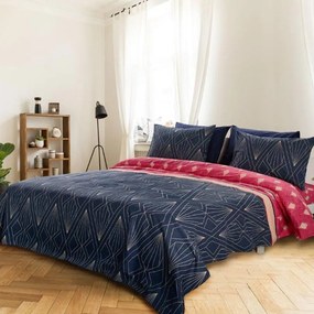 Σεντόνια Μονά (Σετ) Whitegg BA168 Μπλε ΧΩΡΙΣ ΛΑΣΤΙΧΟ 170x260