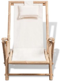 vidaXL Σεζλόνγκ Εξωτερικού Χώρου Μπαμπού