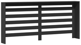 vidaXL Κάλυμμα Καλοριφέρ Μαύρο 175x20x82 εκ. από Επεξεργασμένο Ξύλο