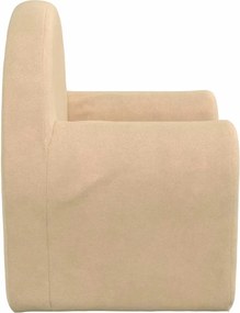 vidaXL Παιδικός καναπές Cream Soft Plush
