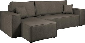 Γωνιακός καναπές Karl II -Anthraki - 244.00Χ145.00Χ82.00cm