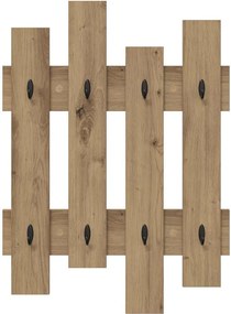vidaXL Τοίχου Κρεμάστρα Artisan Oak 60 x 3 x 82 εκ.