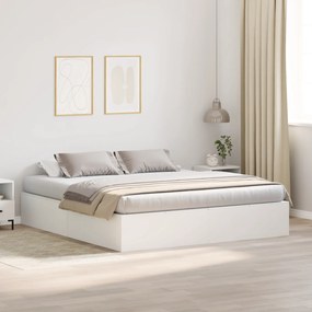 vidaXL Κρεβάτι Αποθήκης Λευκό 200x200 εκ.
