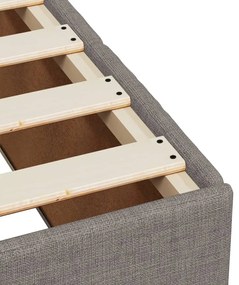 ΚΡΕΒΑΤΙ BOXSPRING ΜΕ ΣΤΡΩΜΑ TAUPE 90X190 ΕΚ.ΥΦΑΣΜΑΤΙΝΟ 3291527