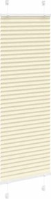 vidaXL Πλισέ περσίδα Κρέμα 50x150 cm Πλάτος υφάσματος 49,4 cm