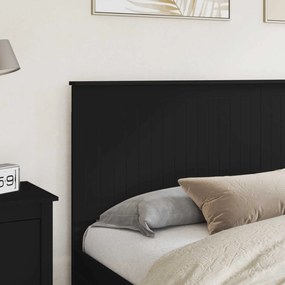 vidaXL Κεφαλάρι με κεφαλάρι Μαύρη Οξυά 180 cm Επεξεργασμένο ξύλο