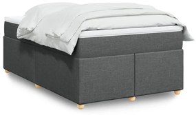 ΚΡΕΒΑΤΙ BOXSPRING ΜΕ ΣΤΡΩΜΑ ΣΚΟΥΡΟ ΓΚΡΙ 120X200 ΕΚ. ΥΦΑΣΜΑΤΙΝΟ 3285367