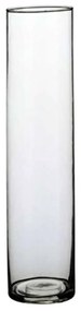 Βάζο Γυάλινο Carly 02.1041806 9x40cm Clear Glass