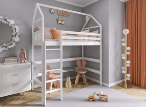 GLORIA 80x180 white loft bed Lano Furniture
