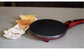 Κρεπιέρα Beper BT.710Y, 800 W, Διάμετρος 20 εκ., Αντικολλητική επίστρωση, Κόκκινη