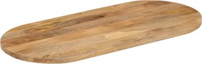 vidaXL Επιφάνεια Τραπεζιού Οβάλ 140x60x2,5 εκ. Μασίφ Ξύλο Μάνγκο