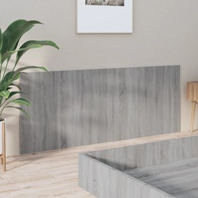 Κεφαλάρι Κρεβατιού Γκρι Sonoma 200x1,5x80 εκ. Επεξεργ. Ξύλο - Γκρι