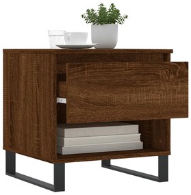 vidaXL Τραπεζάκια Σαλονιού 2 τεμ. Καφέ Δρυς 50x46x50 εκ. Επεξ. Ξύλο