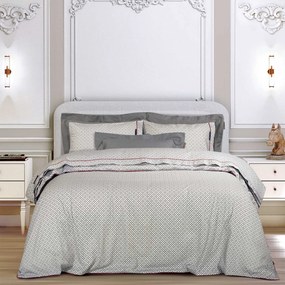 Σετ Σεντόνια Βαμβακοσατέν King 260x280εκ. Εssential 2267 Μπεζ-Γκρι Greenwich Polo Club