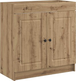 vidaXL Ντουλάπι κάτω από τον νιπτήρα Artisan Δρυς 56 x 37,5 x 81 εκ