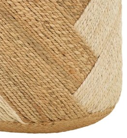 Σκαμπό Elision Inart φυσικό-μπεζ 100% γιούτα 40x40x40εκ 38x38x38 εκ.