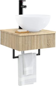 vidaXL Νιπτήρας Τοίχου Sonoma Δρυς 40 x 41 x 40,5 εκ
