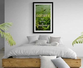Αφίσα με παρπαστού Γνωμικό σε φυσικό στυλ - 60x90 white