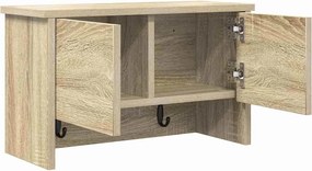 vidaXL Τοίχου Κρεμάστρα Δρύς Sonoma 50 x 20 x 30 εκ.