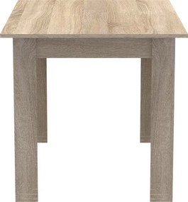 Τραπέζι Manka pakoworld σε sonoma απόχρωση 110x80x77εκ