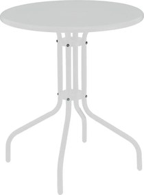 Τραπέζι Vergo λευκό μέταλλο Φ60x70εκ 60x60x70 εκ.