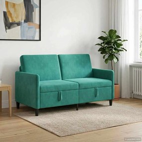 VidaXL Καναπές με Αποθήκευση 2-θέσιο Τιρκουάζ 152 x 78 x 87 εκ