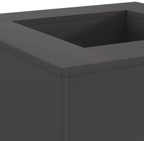 vidaXL Φωτιά Μαύρο 60 x 60 x 30 cm Κρύα έλαση από χάλυβα