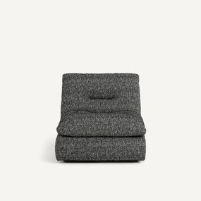Μοντέρνα πολυθρόνα με μπουκλέ ύφασμα, GIULIANO