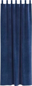 vidaXL Κουρτίνες 2 τμχ. Σκούρο Μπλε 140 x 245 cm Βελούδο