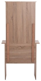 ΤΟΥΑΛΕΤΑ ΜΕ ΚΑΘΡΕΠΤΗ &amp; ΣΚΑΜΠΟ CRYSTEL  ΜΕΛΑΜΙΝΗ SONAMA OAK 74x39x155Υεκ.