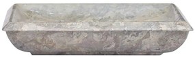 vidaXL Νιπτήρας Γκρι 50 x 35 x 10 εκ. Μαρμάρινος